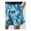 LCW SWIMWEAR Turkuaz Kısa Boy Desenli Erkek Deniz Şortu