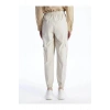 LCW Vision Bej Kadın Beli Lastikli Düz Jogger Pantolon