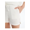 LCW Vision Beli Lastikli Dokulu Kadın Şort