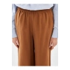 LCW Vision Kahverengi Beli Lastikli Loose Fit Kadın Pantolon