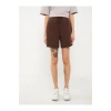 LCW Vision Kahverengi Kadın Beli Lastikli Düz Şort