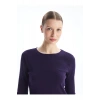 LCWAIKIKI Basic Bisiklet Yaka Düz Uzun Kollu Kadın Body
