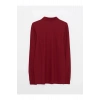 LCWAIKIKI Basic Bordo Polo Yaka Uzun Kollu Pike Erkek Tişört