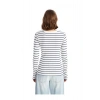 LCWAIKIKI Basic Lacivert Bisiklet Yaka Çizgili Kadın Body