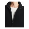 LCWAIKIKI Basic Siyah Kadın Dik Yaka Düz Polar Yelek
