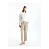 LCWAIKIKI Classic Bej Loose Fit Kadın Pantolon