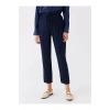 LCWAIKIKI Classic Lacivert Beli Lastikli Rahat Kalıp Kadın Pantolon