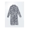 LCWAIKIKI Classic Lacivert Desenli Oversize Kadın Gömlek Tunik