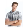 LCWAIKIKI Classic Regular Fit Kısa Kollu Ekose Poplin Erkek Gömlek