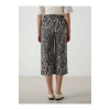 LCWAIKIKI Classic Siyah Beli Lastikli Desenli Kadın Kapri