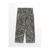 LCWAIKIKI Classic Siyah Beli Lastikli Desenli Kadın Kapri