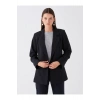LCWAIKIKI Classic Siyah Krep Kadın Blazer Ceket