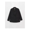 LCWAIKIKI Classic Siyah Krep Kadın Blazer Ceket
