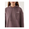 Lcwk Kapüşonlu Baskılı Oversize Kadın Sweatshirt Tunik