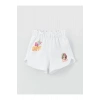 Nostaljik Maymun Baskılı Kız Bebek Şort