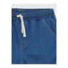 Rahat Kalıp Beli Lastikli Erkek Çocuk Jean Şort