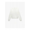 Şardonlu Uzun Kollu Bisiklet Yaka Basic Oversize Sweatshirt