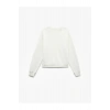 Şardonlu Uzun Kollu Bisiklet Yaka Basic Oversize Sweatshirt