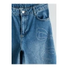 Wideleg Taşlı Kız Çocuk Jean Pantolon