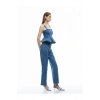 X Sima Tarkan - Pamuklu Düz Uzun Paça Normal Bel Jean Pantolon - Straight Fit Jean 5SAL4020