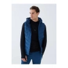 XSIDE ACTIVE Indigo Standart Kalıp Kapüşonlu Erkek Şişme Yelek