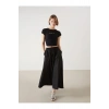 XSIDE Siyah Beli Lastikli Kadın Etek