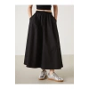 XSIDE Siyah Beli Lastikli Kadın Etek