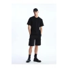 XSIDE Siyah Standart Kalıp Erkek Bermuda Şort