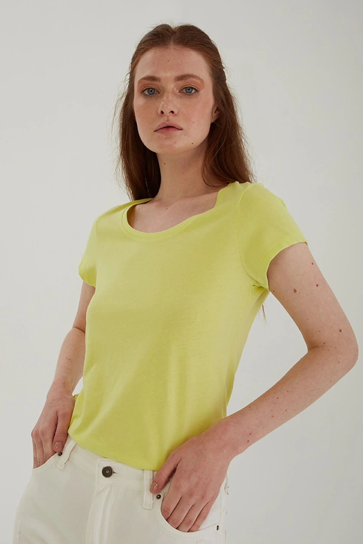 Havuz Yaka T-shirt Yeşil