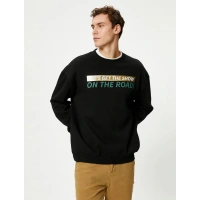 Koton 4wam70394mk Erkek Sweat Siyah