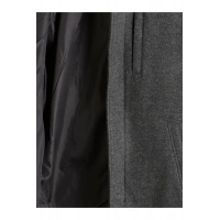 LCWAIKIKI Classic Büyük Beden Standart Kalıp Dik Yaka Erkek Kaşe Kaban