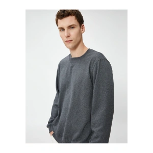 4WAM70127MK Koton Erkek Sweat ANTRASİT