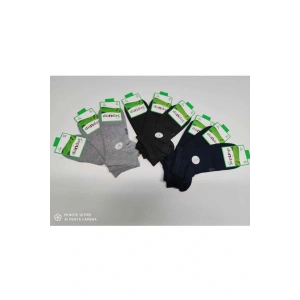 9lu Erkek Bambu Plus Patik Topuk Çorap