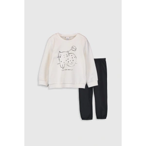 Kız Bebek Krem Rengi Fdw Alt-Üst Takım