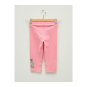 Beli Lastikli Baskılı Pamuklu Kız Çocuk Tayt (S1)