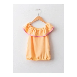 Lcw Kids Kayık Yaka Basic Viskon Kız Çocuk Bluz