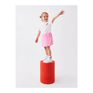 Beli Lastikli Basic Kız Bebek Şort Etek