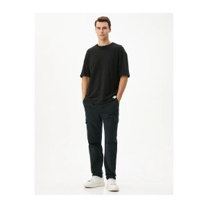 Kargo Cepli Pantolon Beli Bağcıklı Pamuklu