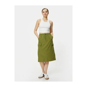 Paraşüt Etek Kargo Cepli Beli Lastikli Stoperli