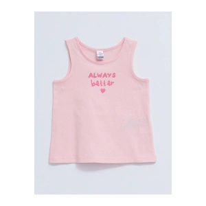 Bisiklet Yaka Baskılı Kız Bebek Atlet