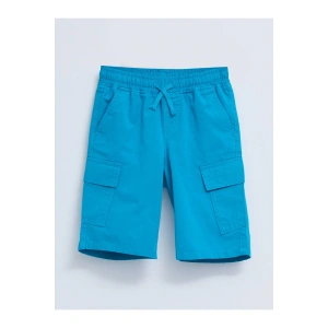 Beli Lastikli Basic Gabardin Erkek Çocuk Kargo Şort
