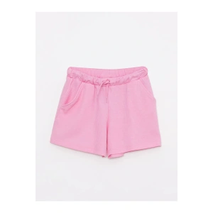 Beli Lastikli Basic Kız Çocuk Şort