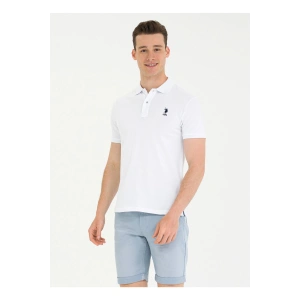 U.S. Polo Assn. Polo Yaka Beyaz Erkek T-Shirt TP08IY023