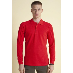 Polo Yaka Sweatshirt Bordo