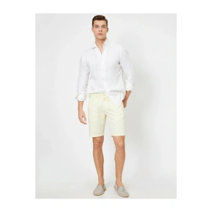 Erkek Cep Detayli Slim Fit Sort