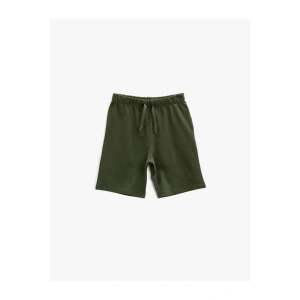 Belden Bağlamalı Şort Pamuklu