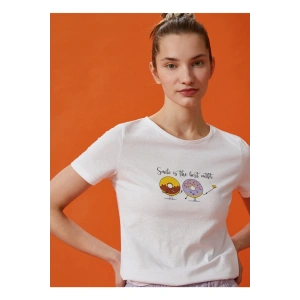 T-shirt, M, Koyu Beyaz