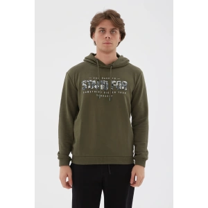 Baskılı Sweatshirt Haki / Khaki