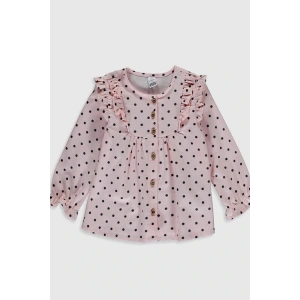 Kız Bebek Pembe Baskılı Lt4 Gömlek