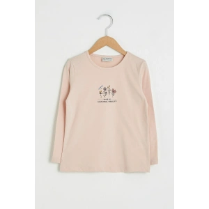 Kız Çocuk Mat Pembe G2J T-Shirt